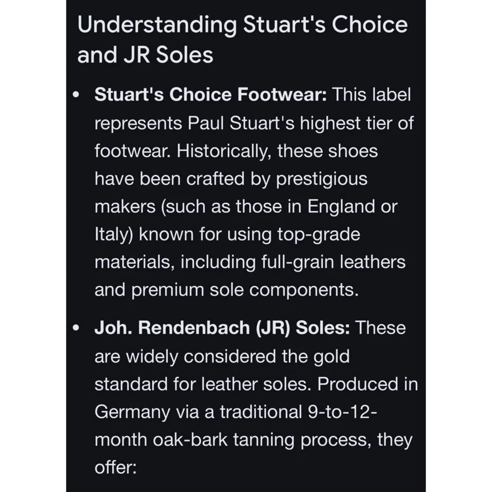 PAUL STUART / Stuart's Choice Boots With Joh.‎ Rendenbach Soles Sz 9.5D Brown